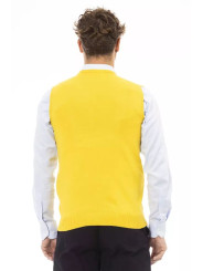 Vests Sleek V-Neckline Yellow Vest 230,00 € 8100002475591 | Planet-Deluxe