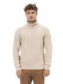 Sweaters Beige Turtleneck Sweater - Winter Elegance 500,00 € 8100002682432 | Planet-Deluxe