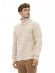 Sweaters Beige Turtleneck Sweater - Winter Elegance 500,00 € 8100002682432 | Planet-Deluxe