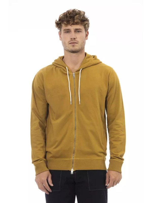 Sweaters Cotton Hooded Zip Sweatshirt in Brown 430,00 € 8100001001678 | Planet-Deluxe