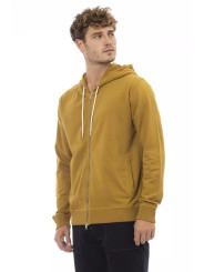 Sweaters Cotton Hooded Zip Sweatshirt in Brown 430,00 € 8100001001678 | Planet-Deluxe