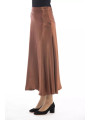 Skirts Elegant Satin Midi Skirt in Rich Brown 450,00 € 8100001110523 | Planet-Deluxe
