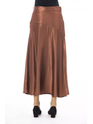 Skirts Elegant Satin Midi Skirt in Rich Brown 450,00 € 8100001110523 | Planet-Deluxe