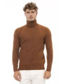 Sweaters Elegant Turtleneck Alpaca Blend Sweater 450,00 € 8100002675168 | Planet-Deluxe