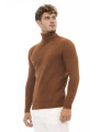 Sweaters Elegant Turtleneck Alpaca Blend Sweater 450,00 € 8100002675168 | Planet-Deluxe