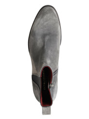 Boots Elegant Gray Chelsea Leather Boots 2.530,00 € 8057155261390 | Planet-Deluxe