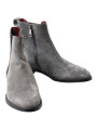 Boots Elegant Gray Chelsea Leather Boots 2.530,00 € 8057155261390 | Planet-Deluxe