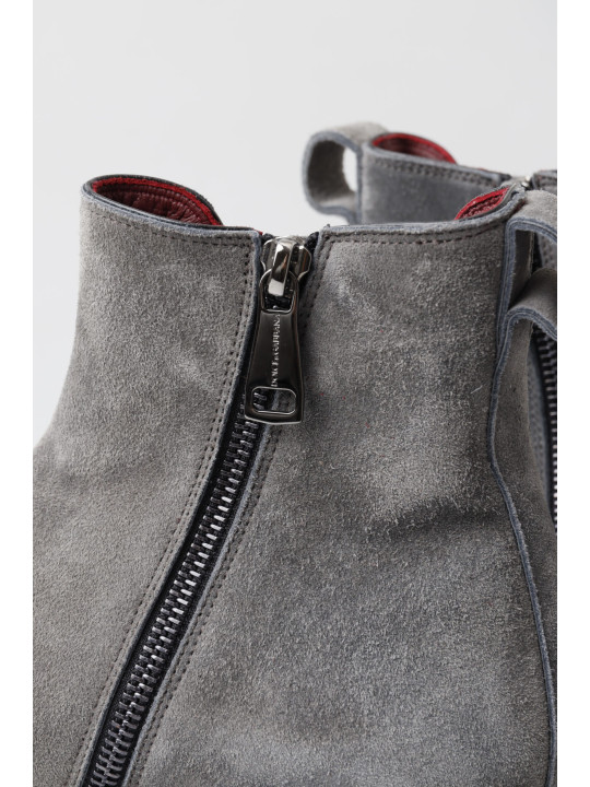 Boots Elegant Gray Chelsea Leather Boots 2.530,00 € 8057155261390 | Planet-Deluxe