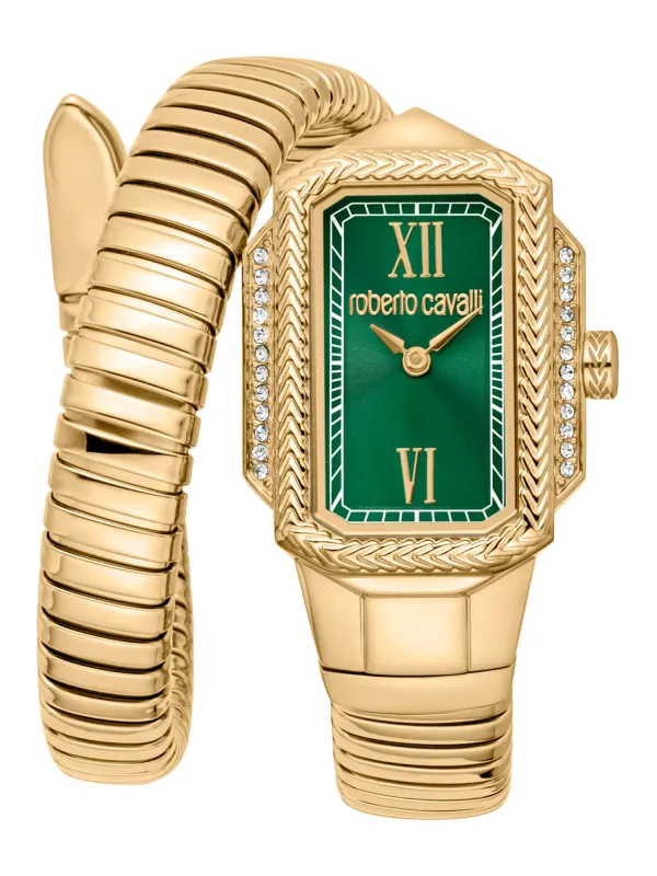 "Roberto Cavalli Uhren im Sale | Roberto Cavalli Gelbgold Damenarmbanduhr online kaufen"|Planet-Deluxe