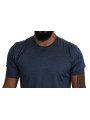 T-Shirts Elegant Silk Crewneck Blue Tee 1.300,00 € 8050249421939 | Planet-Deluxe