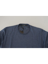 T-Shirts Elegant Silk Crewneck Blue Tee 1.300,00 € 8050249421939 | Planet-Deluxe