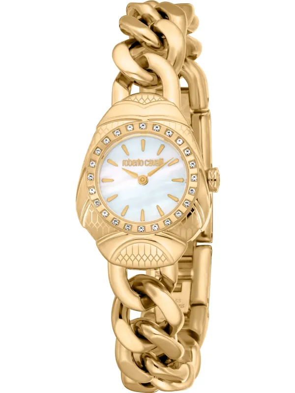 "Roberto Cavalli Uhren im Sale | Roberto Cavalli Damen Quarzuhr Gelb online kaufen"|Planet-Deluxe