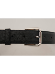 Belts Sleek Black Authentic Leather Belt 1.140,00 € 8058301888379 | Planet-Deluxe