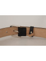 Belts Sleek Black Authentic Leather Belt 1.140,00 € 8058301888379 | Planet-Deluxe