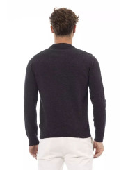 Sweaters Elegant Crewneck Wool Sweater in Timeless Black 380,00 € 8100002689912 | Planet-Deluxe