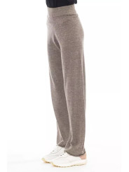 Jeans & Pants Chic High-Waisted Alpaca Blend Trousers 420,00 € 8100001103280 | Planet-Deluxe