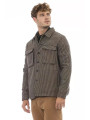 Blazers Elegant Houndstooth Wool Blend Shirt Jacket 590,00 € 8100001220109 | Planet-Deluxe
