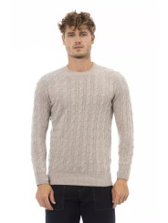 Sweaters Classic Beige Crewneck Luxury Sweater 390,00 € 8100002457504 | Planet-Deluxe