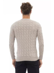 Sweaters Classic Beige Crewneck Luxury Sweater 390,00 € 8100002457504 | Planet-Deluxe