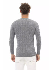 Sweaters Exquisite Gray Crewneck Sweater 390,00 € 8100002457405 | Planet-Deluxe