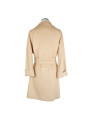 Jackets & Coats Elegant Beige Wool Coat with Waist Belt 2.300,00 €  | Planet-Deluxe