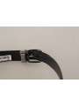 Belts Elegant Silk Leather Belt with Logo Buckle 960,00 € 8058301887396 | Planet-Deluxe