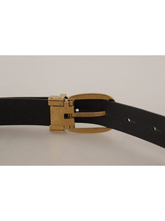 Belts Elegant Brown Leather Belt with Logo Buckle 960,00 € 8058301887532 | Planet-Deluxe