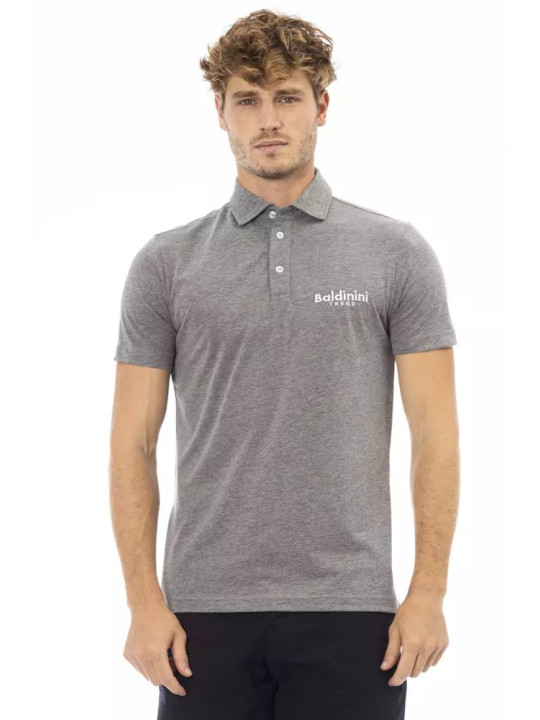 Polo Shirt Refined Gray Cotton Polo with Embroidered Logo 220,00 € 2000051672742 | Planet-Deluxe