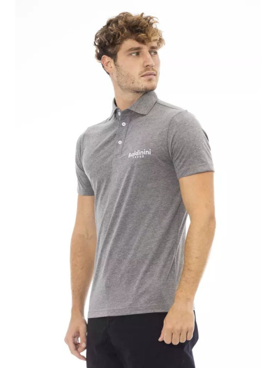 Polo Shirt Refined Gray Cotton Polo with Embroidered Logo 220,00 € 2000051672742 | Planet-Deluxe