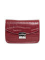 Krokoprägung kleine rote Handtasche Egon