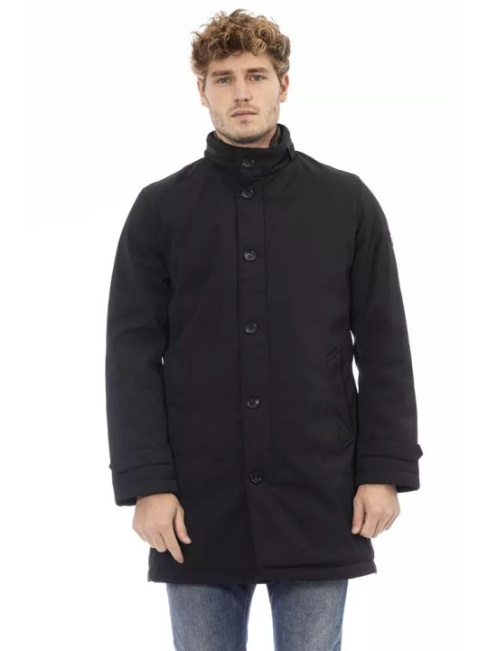 Jackets Sleek Black Poly Jacket with Monogram 790,00 € 2000051580948 | Planet-Deluxe