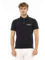Polo Shirt Elegant Black Embroidered Polo Tee 220,00 € 2000051671844 | Planet-Deluxe
