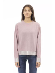 Sweaters Chic Crew Neck Monogram Sweater in Pink 660,00 € 2000051573124 | Planet-Deluxe