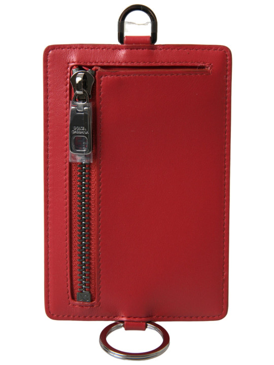 Wallets Elegant Red Leather Lanyard Card Holder 450,00 € 8054802736843 | Planet-Deluxe