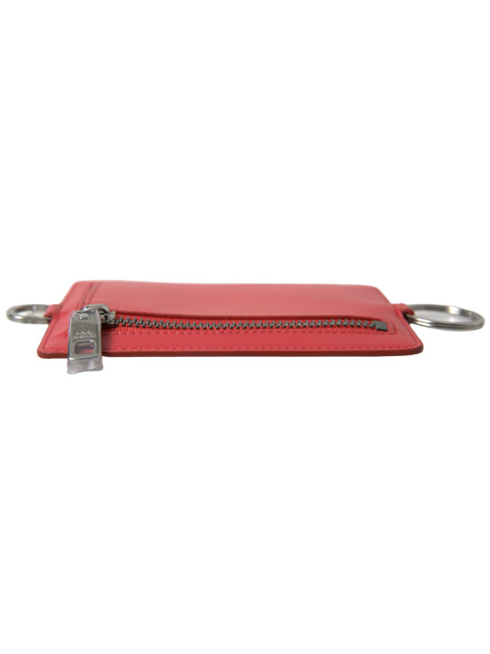 Wallets Elegant Red Leather Lanyard Card Holder 450,00 € 8054802736843 | Planet-Deluxe