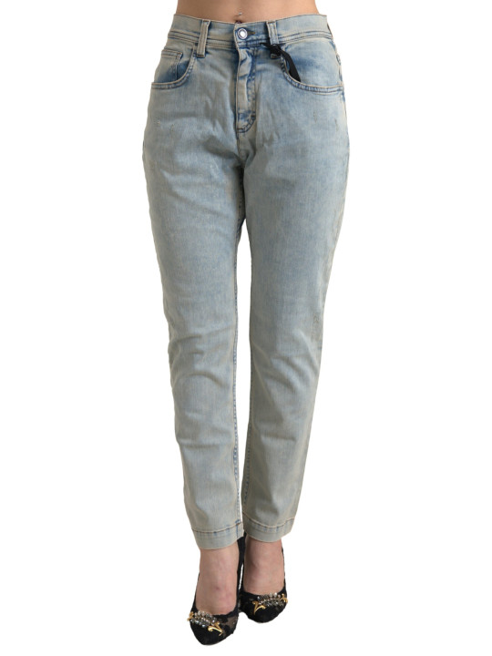 Jeans & Pants Chic Mid Waist Skinny Jeans in Blue 1.270,00 € 8050246187609 | Planet-Deluxe