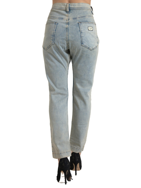 Jeans & Pants Chic Mid Waist Skinny Jeans in Blue 1.270,00 € 8050246187609 | Planet-Deluxe