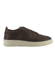 Sneakers Exclusive Leather Fabric Sneakers in Brown 320,00 €  | Planet-Deluxe