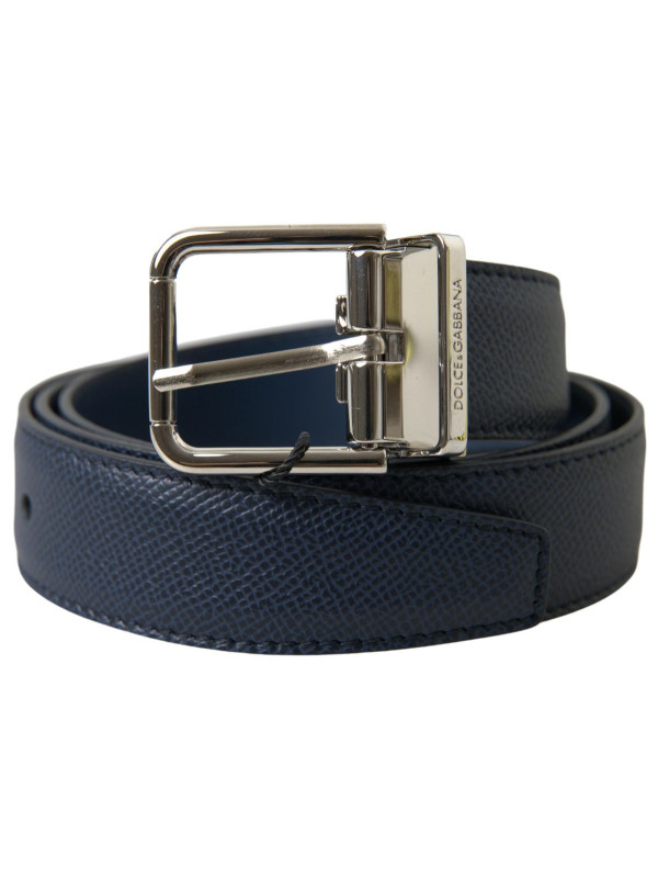 Belts Aquamarine Blue Leather Belt 600,00 € 8053286142164 | Planet-Deluxe