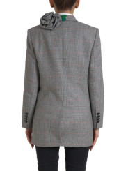 Jackets & Coats Chic Double Breasted Gray Wool Blazer 9.500,00 € 8057155702411 | Planet-Deluxe