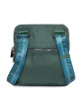 Grüne Schultertasche aus Nylonmaterial