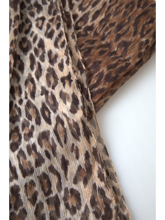 Scarves Elegant Silk Neck Wrap Scarf in Luxurious Brown 710,00 € 8056454101079 | Planet-Deluxe