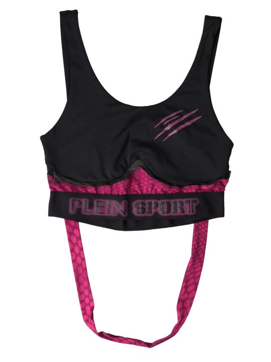 Underwear Sleek Black Sports Bra with Fuchsia Accent 190,00 € 4059623220599 | Planet-Deluxe