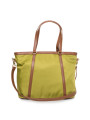 Grüne Leder Schultertasche mit Gurt