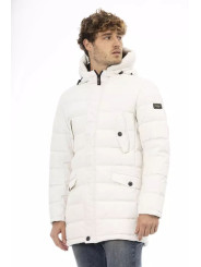 Jackets Elegant White Hooded Zip Jacket 830,00 € 2000051577702 | Planet-Deluxe