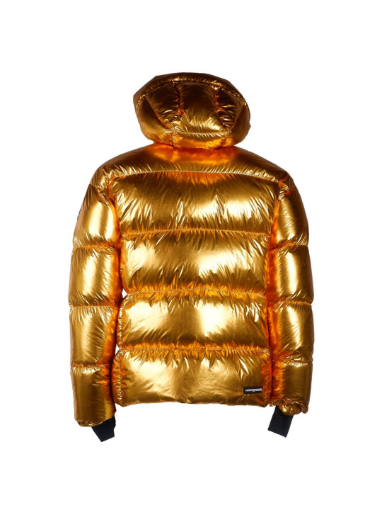 Jackets & Coats Exquisite Golden Puffer Jacket with Hood 780,00 € 8056182566263 | Planet-Deluxe