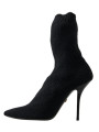 Boots Elegant Black Viscose Mid-Calf Boots 2.370,00 € 8057155282388 | Planet-Deluxe