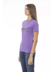 Tops & T-Shirts Chic Purple Crew Neck Cotton Tee 220,00 € 2000051644954 | Planet-Deluxe