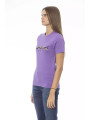 Tops & T-Shirts Chic Purple Crew Neck Cotton Tee 220,00 € 2000051644954 | Planet-Deluxe