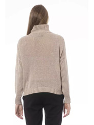 Sweaters Chic Beige Volcano Neck Sweater 590,00 € 2000051563729 | Planet-Deluxe